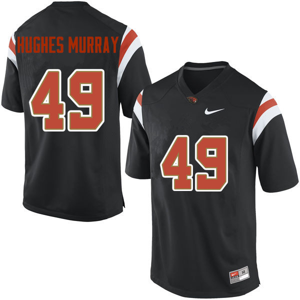 Men Oregon State Beavers #49 Andrzej Hughes-Murray College Football Jerseys Sale-Black